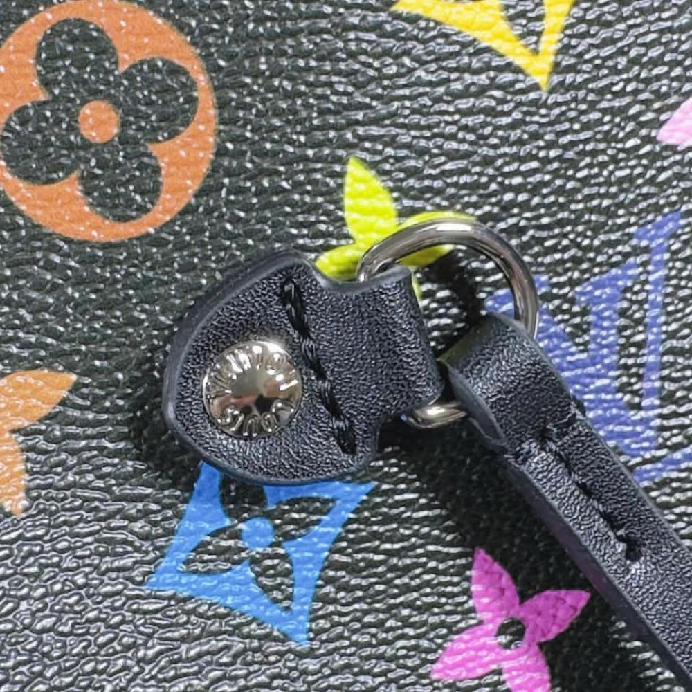 Louis Vuitton Neverfull MM Monogram Multicolore Black Tote Bag M40156