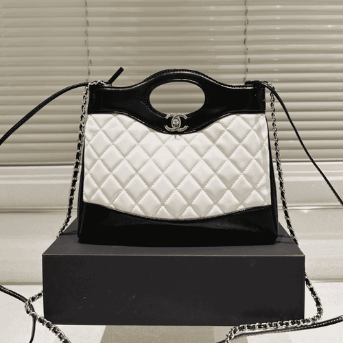 Chanel 31 Shopping Bag Black & White 13.8 Inches