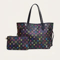 Louis Vuitton Neverfull MM Monogram Multicolore Black Tote Bag M40156
